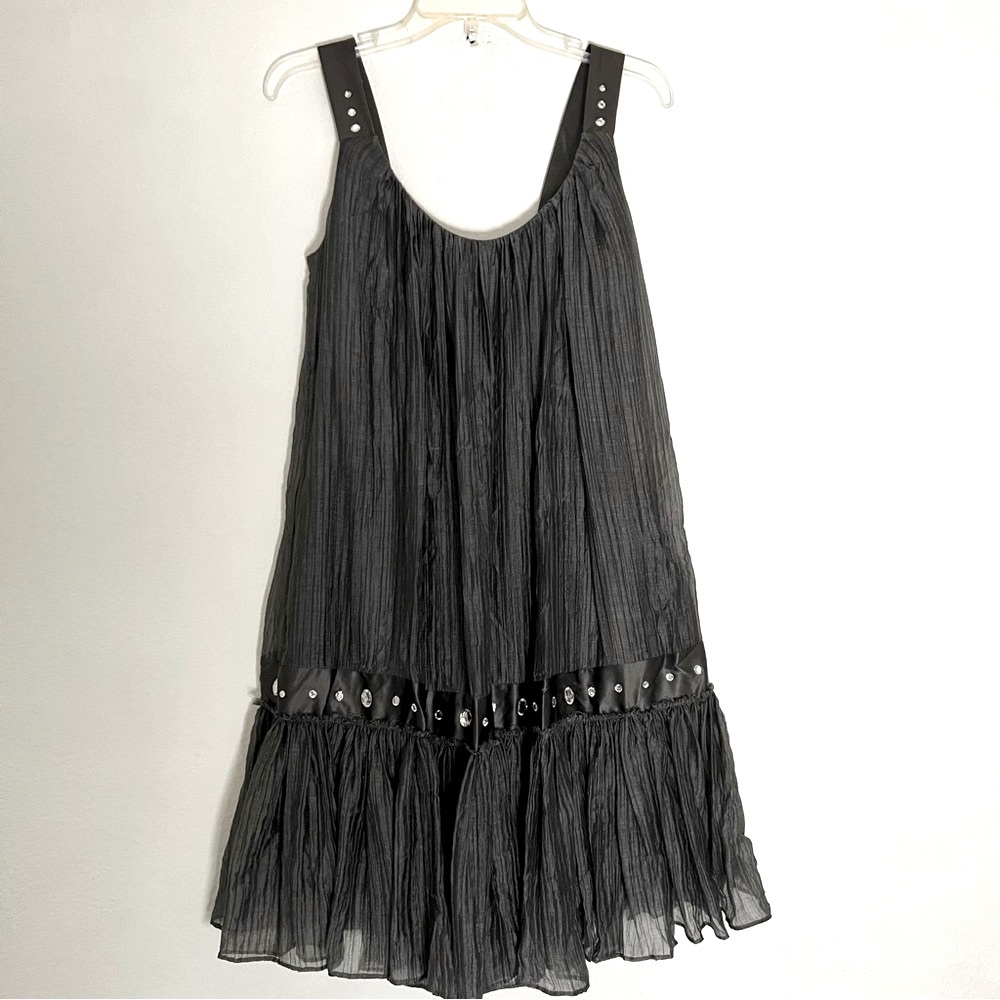 LAUNDRY By Shelli Sagal Gray sleeveless dress